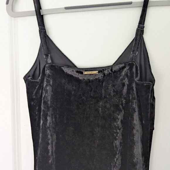 Michael Kors black Velvet slip midi dress, Small, NWT - Picture 7 of 9
